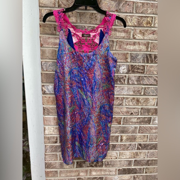 Colorful Abstract Sugarlips Slip Dress - Picture 6 of 11